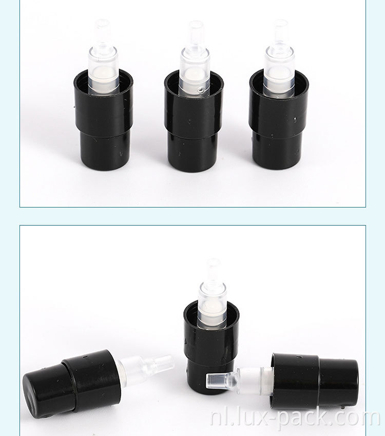 Aangepaste mistspuitfles unieke verpakking 24-410 aluminium fijne mistspuit spuiter fijne mistspray